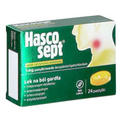 Hascosept smak cytrynowo-miodowy pastylki