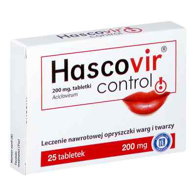 Hascovir Control 25  od PRZEDSIĘBIORSTWO PRODUKCJI FARMACEUTYCZNEJ HASCO-L PZN 08301297