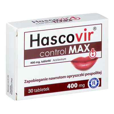 Hascovir control Max 30  od PRZEDSIĘBIORSTWO PRODUKCJI FARMACEUTYCZNEJ HASCO-L PZN 08301545