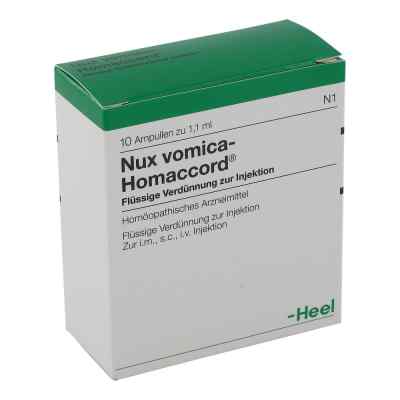 Heel Nux Vomica Homaccord ampułki 1,1 ml 10 szt. od Biologische Heilmittel Heel GmbH PZN 00735954