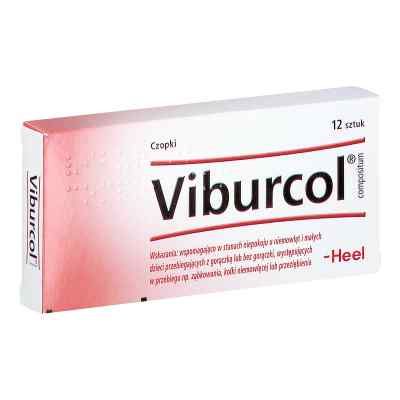 HEEL Viburcol compositum czopki 12 od BIOLOGISCHE HEILMITTEL HEEL GMBH PZN 08302068