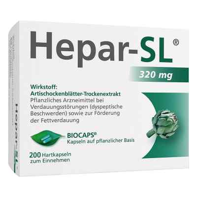 Hepar-SL 320 mg Kapsułki twarde 200 szt. od MCM KLOSTERFRAU Vertr. GmbH PZN 09530455
