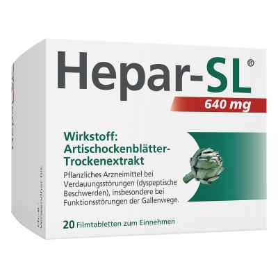 Hepar-sl 640 mg Filmtabletten 20 szt. od MCM KLOSTERFRAU Vertr. GmbH PZN 13583782