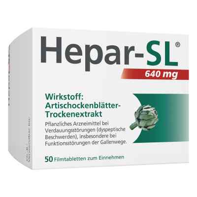 Hepar-sl 640 mg Filmtabletten 50 szt. od MCM KLOSTERFRAU Vertr. GmbH PZN 13583799