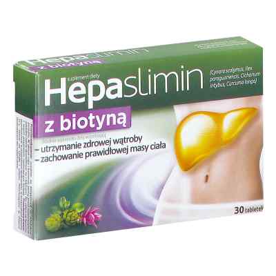 Hepaslimin z biotyną tabletki 30  od AFLOFARM FARMACJA POLSKA SP. Z O.O. PZN 08303537