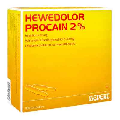 Hewedolor Procain 2% ampułki 100 szt. od Hevert-Arzneimittel GmbH & Co. K PZN 03919821