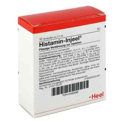 Histamin Injeele ampułki 10 szt. od Biologische Heilmittel Heel GmbH PZN 00490688