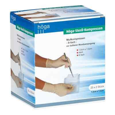 Hoega Steril Kompressen 7,5x7,5cm 8fach
