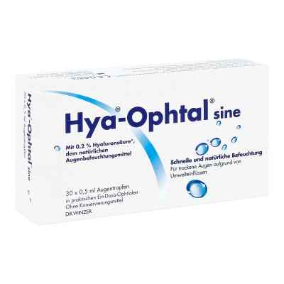 Hya Ophtal Sine 30X0.5 ml od Dr. Winzer Pharma GmbH PZN 16507362
