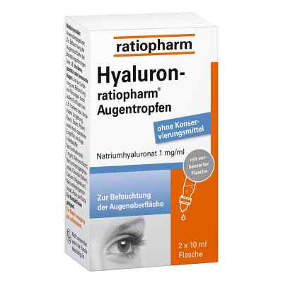 Hyaluron Ratiopharm Augentropfen 2X10 ml od ratiopharm GmbH PZN 10810220