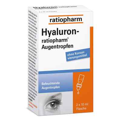 Hyaluron Ratiopharm Augentropfen 2X10 ml od ratiopharm GmbH PZN 10810220