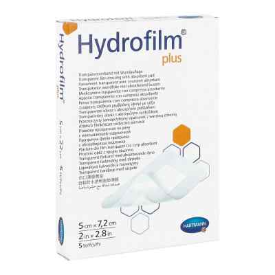 Hydrofilm Plus Transparentverband 5x7,2cm 5 szt. od PAUL HARTMANN AG PZN 04605705