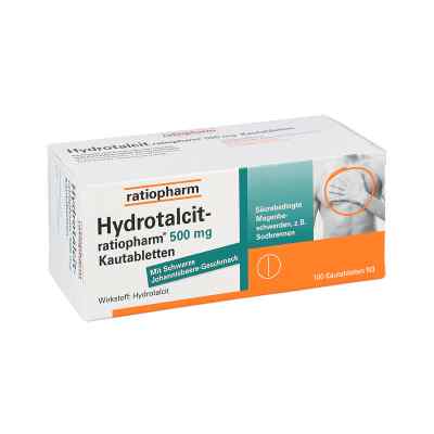 Hydrotalcit ratiopharm 500 mg Kautabl. 100 szt. od ratiopharm GmbH PZN 07106026