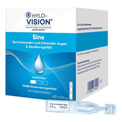 Hylo Vision sine pipeta z pojedynczą dawką 60X0.4 ml od OmniVision GmbH PZN 04522008