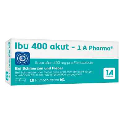 Ibu 400 akut 1a Pharma w tabletkach powlekanych 10 szt. od 1 A Pharma GmbH PZN 02013194