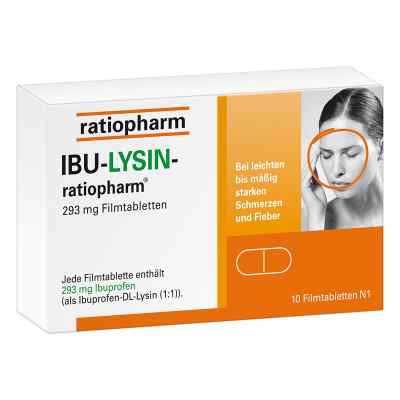 Ibu-lysin-ratiopharm 293 mg Filmtabletten 10 szt. od ratiopharm GmbH PZN 16204704