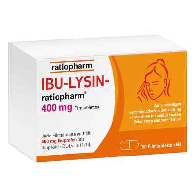 Ibu Lysin ratiopharm 400 mg tabletki 50 szt. od ratiopharm GmbH PZN 16197884