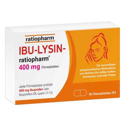 Ibu-lysin-ratiopharm 400 mg tabletki powlekane 10 szt. od ratiopharm GmbH PZN 16197861