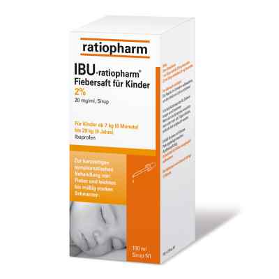 Ibu Ratiopharm 2% Fiebersaft fuer Kinder 100 ml od ratiopharm GmbH PZN 00696266