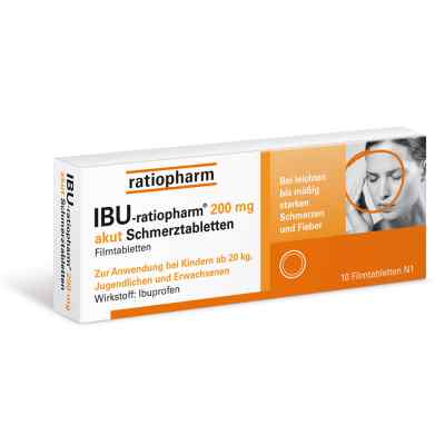 Ibu Ratiopharm 200 mg akut tabletki powlekane 10 szt. od ratiopharm GmbH PZN 00984717