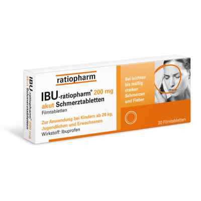 Ibu Ratiopharm 200 mg akut tabletki powlekane 20 szt. od ratiopharm GmbH PZN 00984723