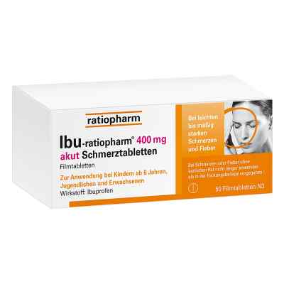 IBU Ratiopharm tabletki przeciwbólowe 400 mg 50 szt. od ratiopharm GmbH PZN 10019621