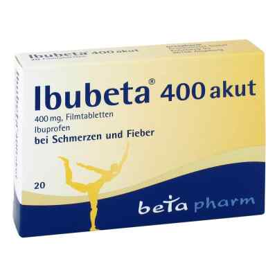 Ibubeta 400 akut Filmtabl. 20 szt. od betapharm Arzneimittel GmbH PZN 00179737