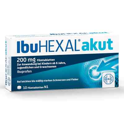 Ibuhexal akut 200 Filmtabl. 10 szt. od Hexal AG PZN 02222420