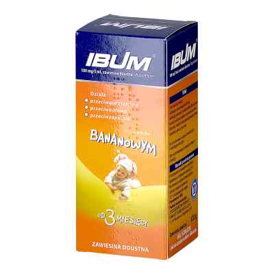 Ibum 100 mg/5 ml zawiesina doustna o smaku bananowym