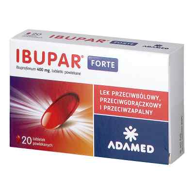 Ibupar Forte 400mg tabletki 20  od PABIANICKIE ZAKŁ.FARM. POLFA S.A PZN 08300817