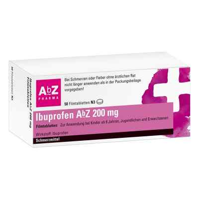 Ibuprofen Abz 200 mg Filmtabl. 50 szt. od AbZ Pharma GmbH PZN 01016055
