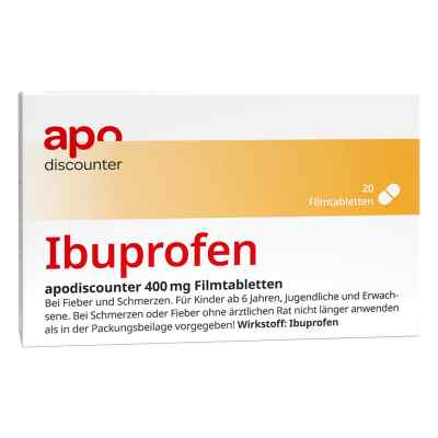 Ibuprofen Apodiscounter 400 Mg Filmtabletten 20 szt. od Fairmed Healthcare GmbH PZN 18188228