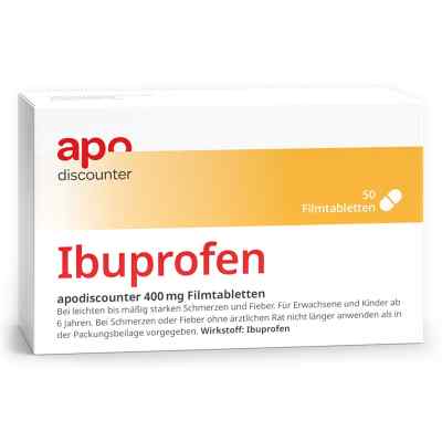Ibuprofen Apodiscounter 400 Mg Filmtabletten 50 szt. od Fairmed Healthcare GmbH PZN 18188234