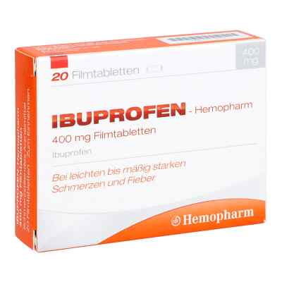 Ibuprofen Hemopharm 400 mg Filmtabletten 20 szt. od Hemopharm GmbH PZN 07411019