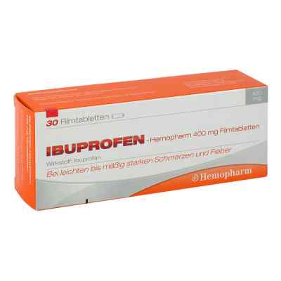 Ibuprofen Hemopharm 400 mg Filmtabletten 30 szt. od Hemopharm GmbH PZN 07411025