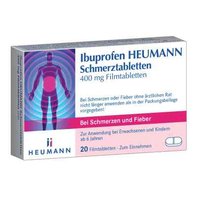 Ibuprofen Heumann Schmerztabl. 400 mg 20 szt. od HEUMANN PHARMA GmbH & Co. Generi PZN 00040554