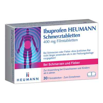 Ibuprofen Heumann Schmerztabletten 400 mg 30 szt. od HEUMANN PHARMA GmbH & Co. Generica KG PZN 10201099