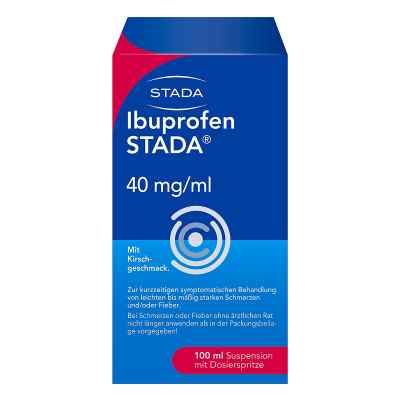 Ibuprofen Stada 40 mg/ml Suspension zum Einnehmen 100 ml od STADA Consumer Health Deutschlan PZN 09424322