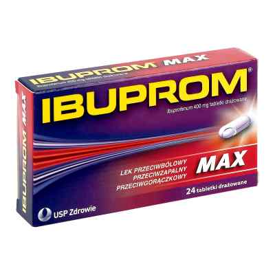 Ibuprom MAX tabletki drażowane 24  od US PHARMACIA SP. Z O.O. PZN 08300578