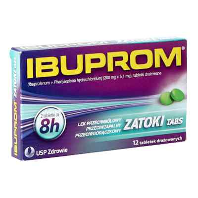 Ibuprom Zatoki tabletki 12  od GALPHARM INTERNATIONAL LIMITED PZN 08300898