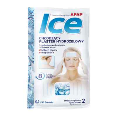 ICE Chłodzący Plaster Hydrożelowy rekomendowany przez APAP 2  od KOBAYASHI HEALTHCARE EUROPE LTD. PZN 08302867
