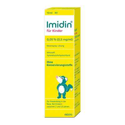 Imidin für Kinder 0,05% 0,5 mg/ml Nasenspray 10 ml od Aristo Pharma GmbH PZN 11587451