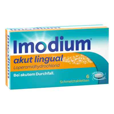 Imodium akut lingual Tabletki przeciw biegunce 6 szt. od Johnson & Johnson GmbH (OTC) PZN 01689848