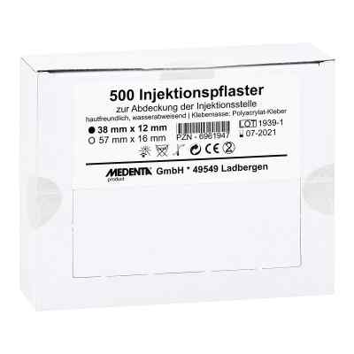 Injektionspflaster 38x12 mm 500 szt. od MEDENTA GmbH PZN 06961947