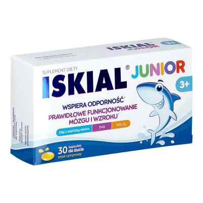 Iskial Junior kapsułki do żucia smak cytrynowy 30  od CURTIS HEALTH CAPS PZN 08302295