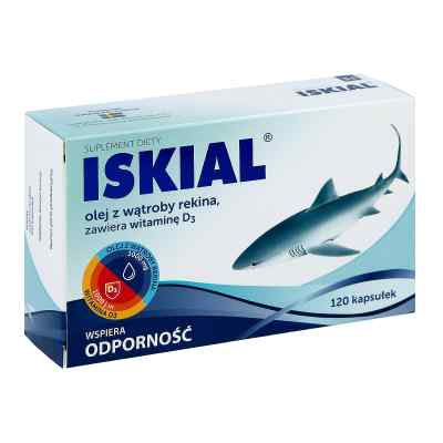 Iskial olej z wątroby rekina kapsułki 120 kaps. od NATURELL AB PZN 08300549