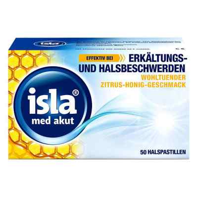 Isla Med akut Zitrus-honig Pastillen 50 szt. od Engelhard Arzneimittel GmbH & Co PZN 14443741