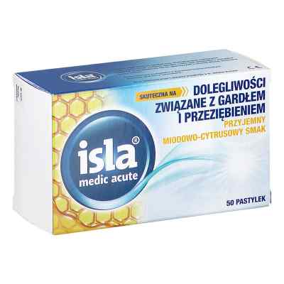 Isla Medic Acute miodowo-cytrusowy smak pastylki