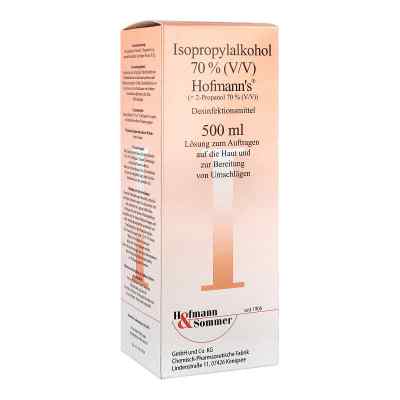 Isopropanol 70% Hofmanns 500 ml od Hofmann & Sommer GmbH & Co. KG PZN 00691079