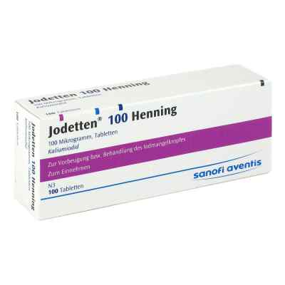 Jodetten 100 Henning tabletki 100 szt. od Sanofi-Aventis Deutschland GmbH PZN 06172392